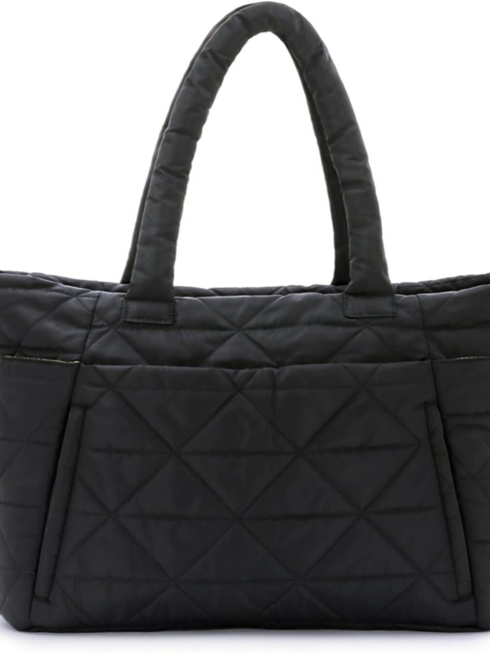 Puffy Tote Bag for Women, Lightweight Large Quilted Shoulder Bags with Compartme